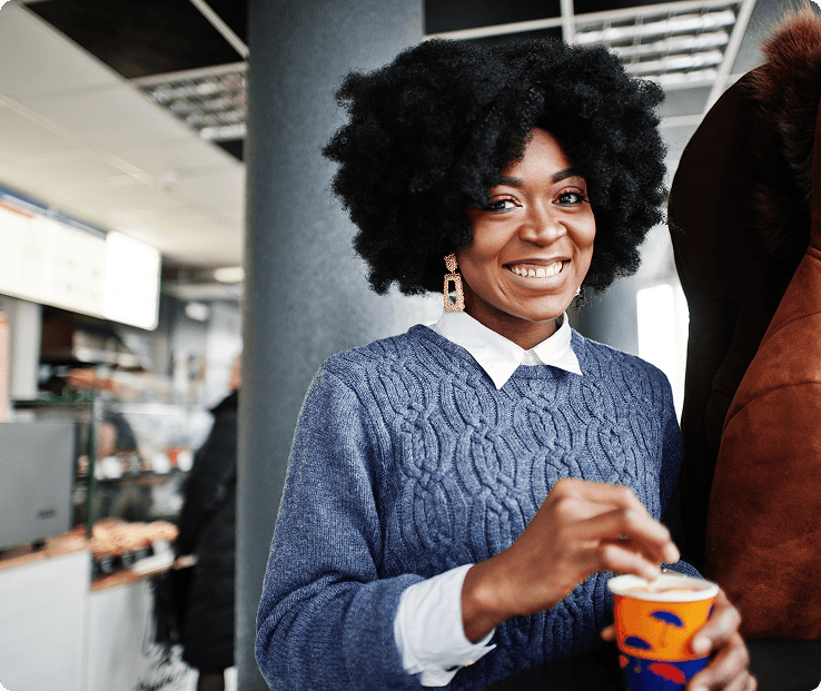 Person holding a target